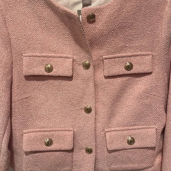 Elegant Pink Tweed Jacket - Picture 4 of 5